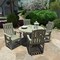 Highwood Usa Lehigh 5pc Round Outdoor Patio Furniture Dining Set AD-DNL48-EUC - alternate 3